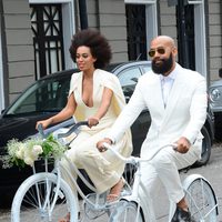 Solange Knowles y Alan Ferguson el día de su boda en Nueva Orleans