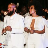  Solange Knowles y Alan Ferguson el día de su boda en Nueva Orleans