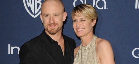 Robin Wright y Ben Foster en la after-party de los Globos de Oro 2014