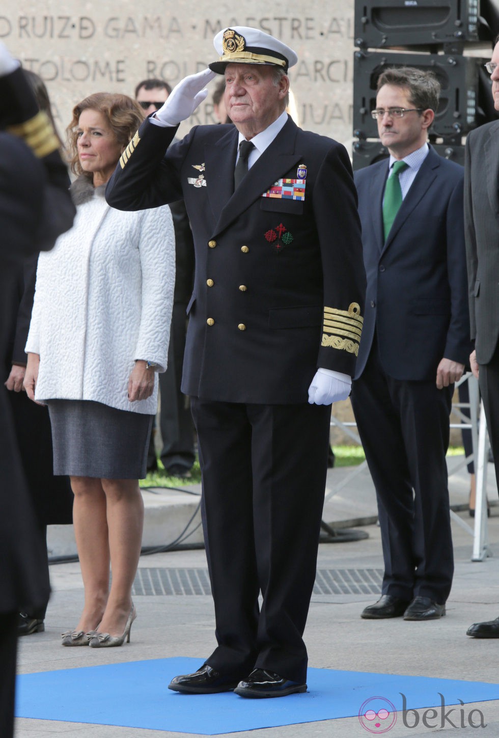 El Rey Juan Carlos en la inauguración del monumento a Blas de Lezo