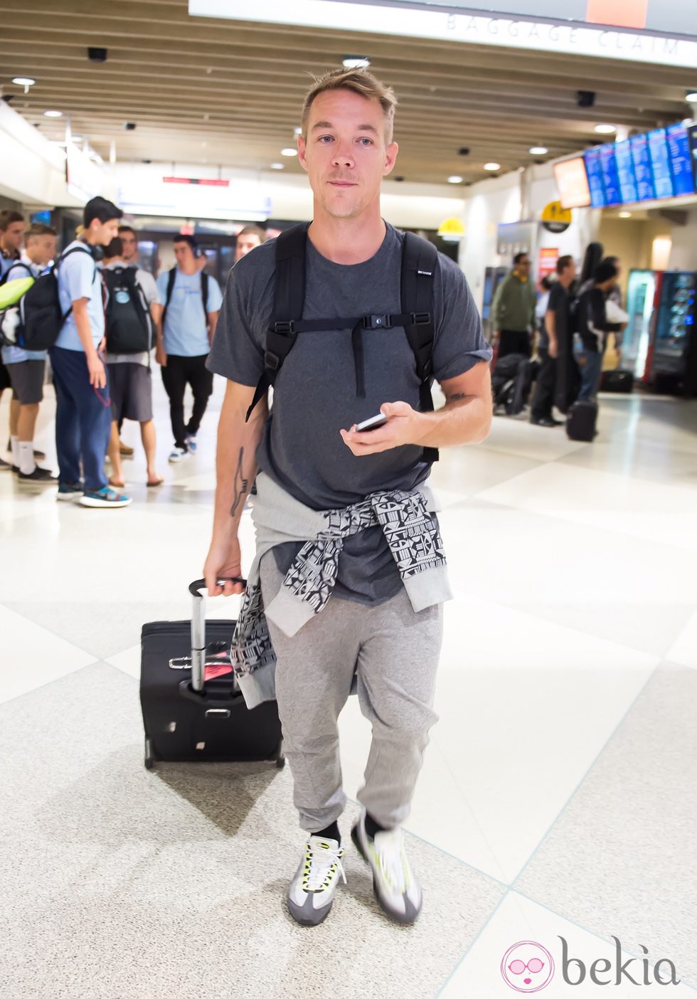 DJ Diplo en el aeropuerto de Philadelphia