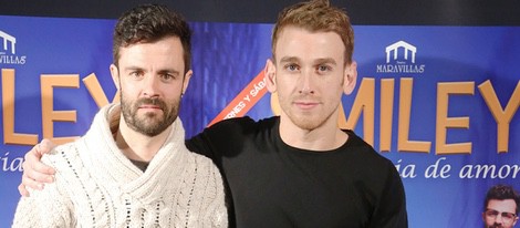 Aitor Merino y Ramón Pujol en el estreno de 'Smiley'