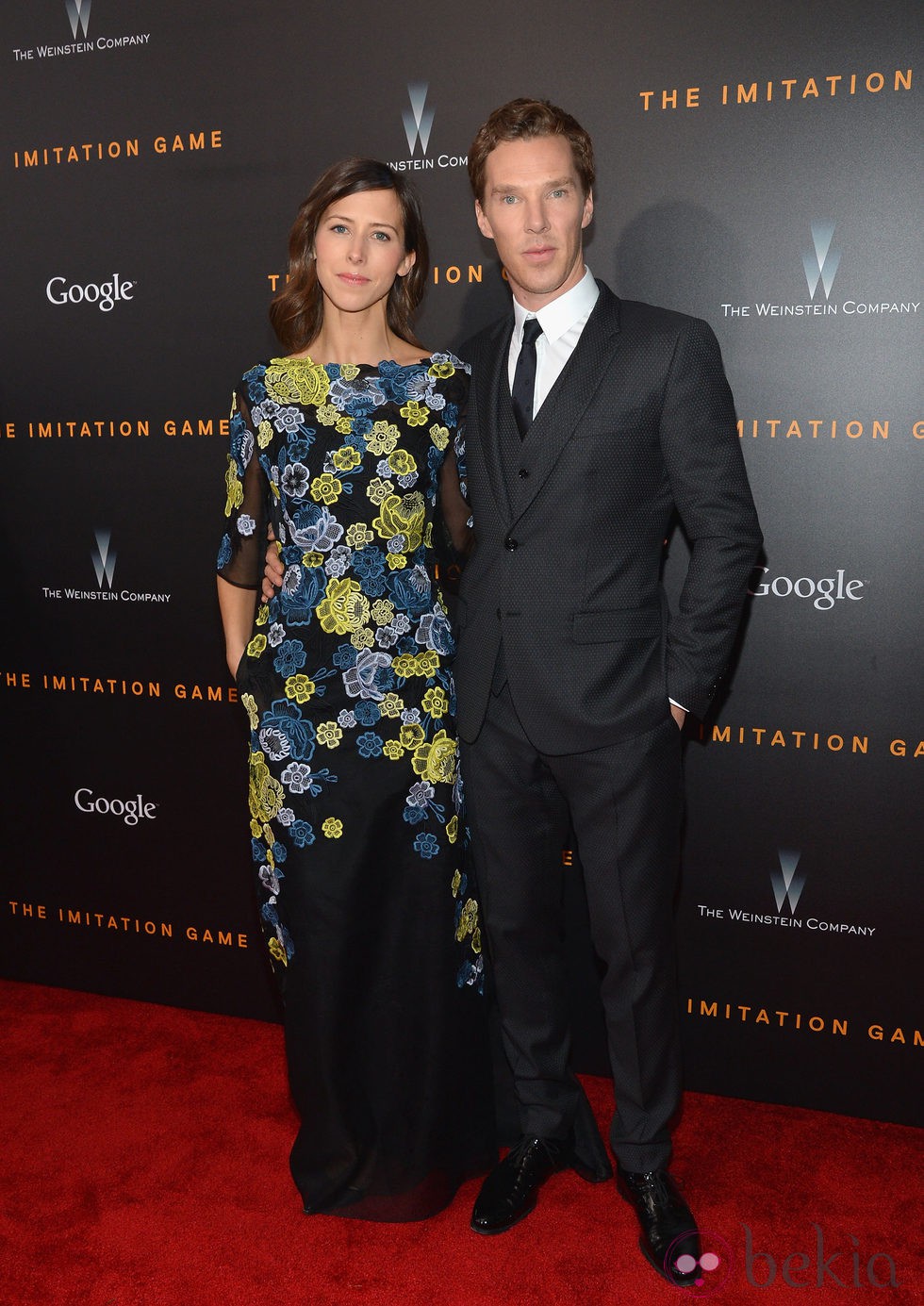 Benedict Cumberbatch y su prometida, Sophie Hunter, acuden al estreno de 'The Imitation Game' en Nueva York