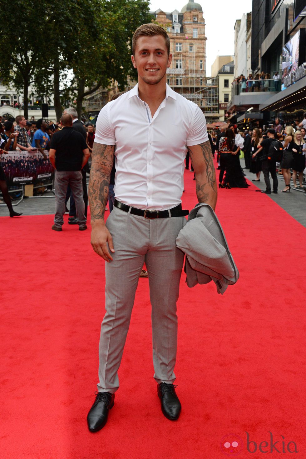 Dan Osborne en la premiere de 'Los mercenarios 3'