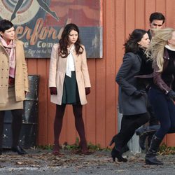 Actores en el rodaje de 'Once Upon a Time' en Canadá