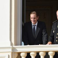 Andrea Casiraghi y Alberto de Mónaco en el Día Nacional de Mónaco 2014