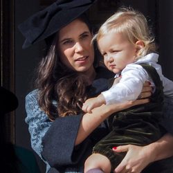 Tatiana Santo Domingo con su hijo Sasha en el Día Nacional de Mónaco 2014