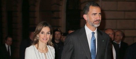 Los Reyes Felipe y Letizia en su primer viaje a Italia como Reyes de España