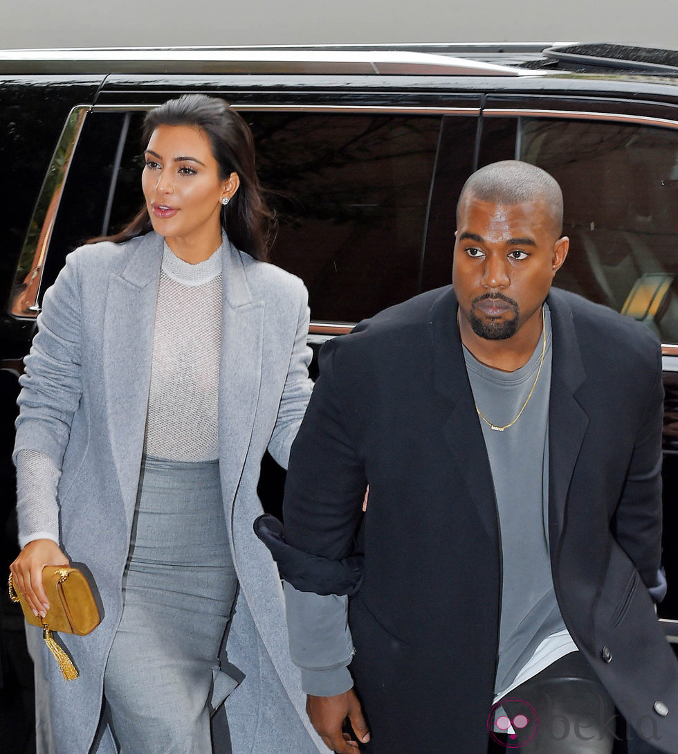 Kim Kardashian y Kanye West en Nueva York