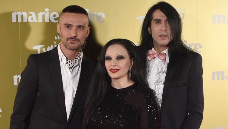 Alaska, Mario Vaquerizo y David Delfín en la entrega de los Premios Prix de la Moda 2014