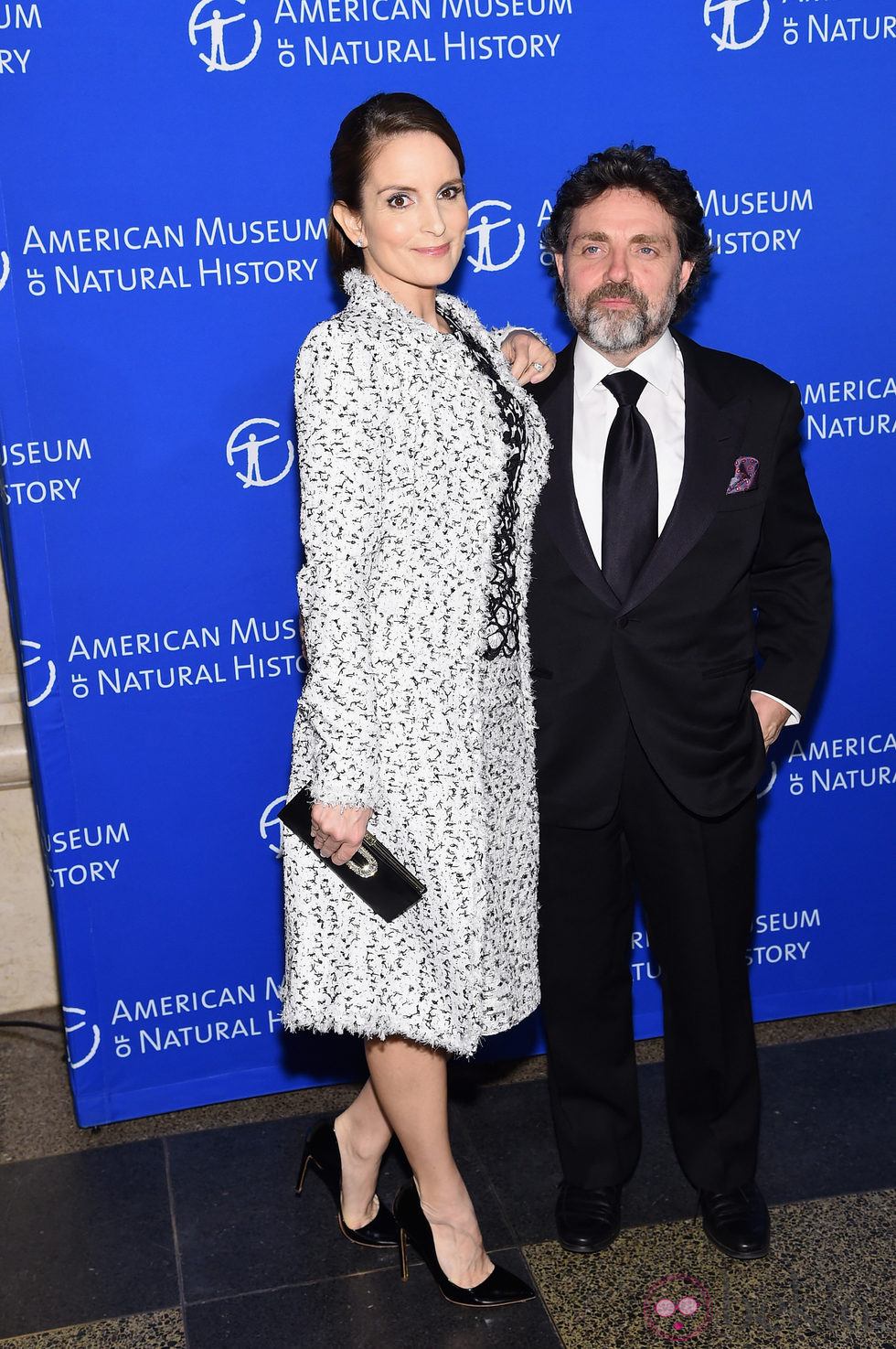 Tina Fey y Jeff Richmond en una gala del Museo de Historia Natural de Nueva York