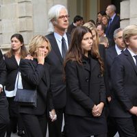 Jacobo Fitz-James Stuart con su hermana Eugenia Martínez de irujo y sus sobrinos Cayetana y Luis de camino al funeral de la Duquesa de Alba