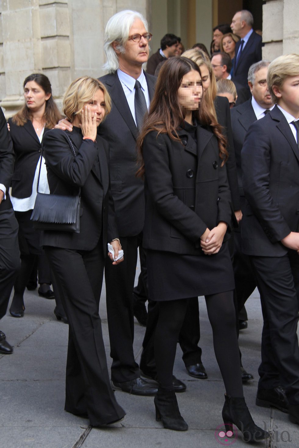 Jacobo Fitz-James Stuart con su hermana Eugenia Martínez de irujo y sus sobrinos Cayetana y Luis de camino al funeral de la Duquesa de Alba