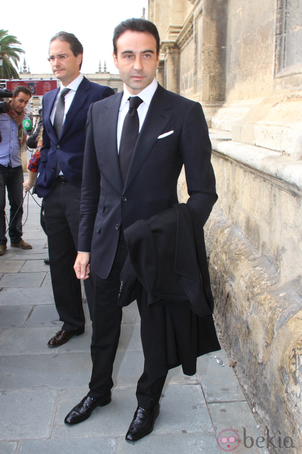 Enrique Ponce en el funeral de la Duquesa de Alba