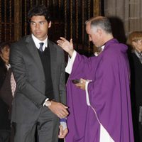 Cayetano Rivera en el funeral de la Duquesa de Alba