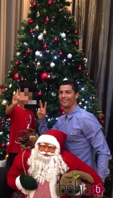 Cristiano Ronaldo prepara la Navidad con su hijo Cristiano Ronaldo Jr.