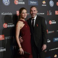 Alex Corretja y Martina Klein en una gala benéfica contra el Sida en Barcelona