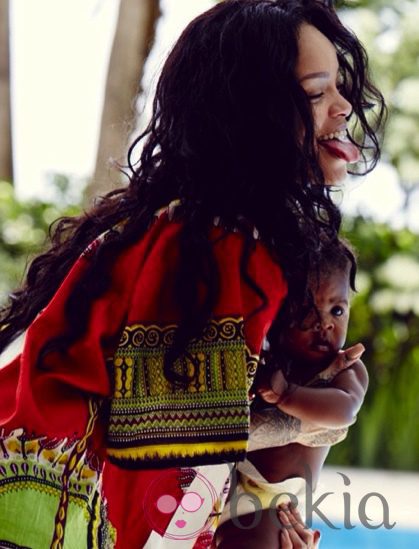 Rihanna con su primo Majesty