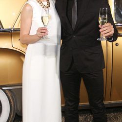 María Valverde y David Bisbal en la presentación del anuncio de Freixenet