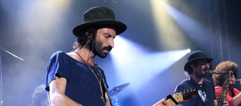 Leiva durante un concierto ofrecido en Madrid