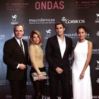 José Coronado, Thaïs Blume, Álex González e Hiba Abouk en los Premios Ondas 2014