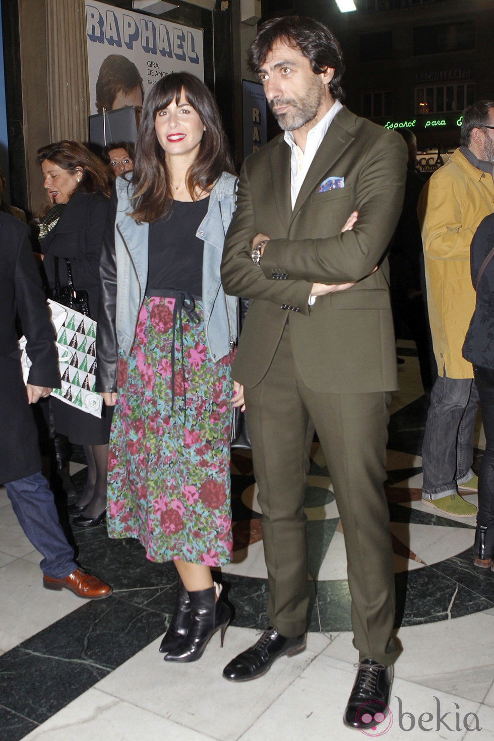 Nuria Roca y Juan del Val en el concierto de Raphael en Madrid