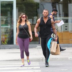 Kelly Brook y David McIntosh de compras por Los Angeles