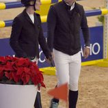 Marta Ortega y Sergio Álvarez en la Madrid Horse Week 2014