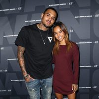 Chris Brown y Karrueche Tran en la Alexander Wang x H&M Pre-Shop Party