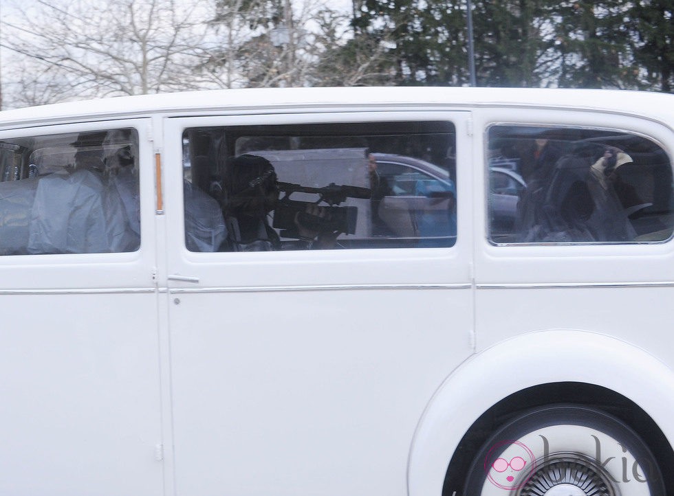 Snooki llegando a su boda