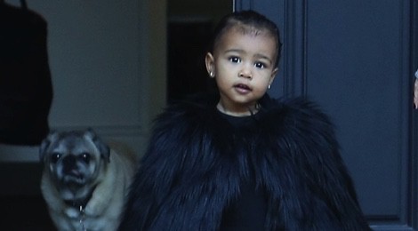 North West y su perrito Georgia