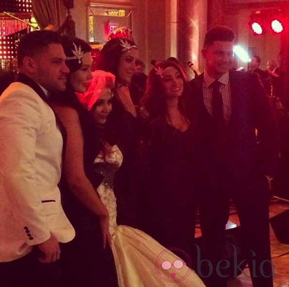 Los compañeros de Snooki de 'Jersey Shore' en su boda