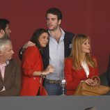 Álex Lequio con su novia y Ana Obregón en la Madrid Horse Week 2014