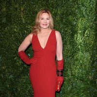 Kim Cattrall en los Evening Standard Theatre Awards 2014