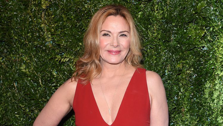 Kim Cattrall en los Evening Standard Theatre Awards 2014