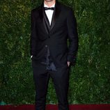 Jeremy Irvine en los Evening Standard Theatre Awards 2014