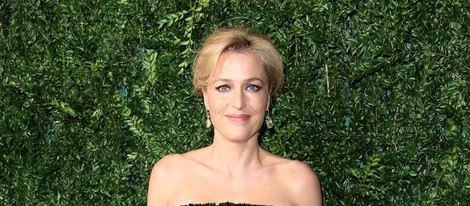 Gillian Anderson en los Evening Standard Theatre Awards 2014