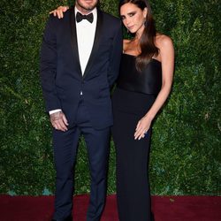 David Beckham y Victoria Beckham en los Evening Standard Theatre Awards 2014