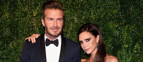 David Beckham y Victoria Beckham en los Evening Standard Theatre Awards 2014