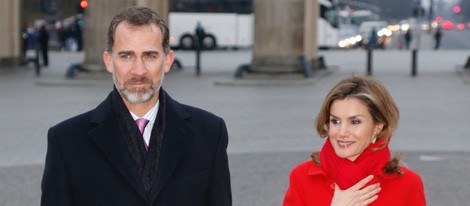 Los Reyes Felipe y Letizia en la Puerta de Brandeburgo