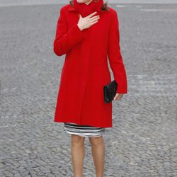 La Reina Letizia en la puerta de Brandeburgo en su primer viaje a Alemania como Reina