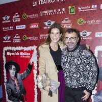 Raquel Sánchez Silva y Jorge Javier Vázquez en el reestreno de 'Miguel de Molina al desnudo'