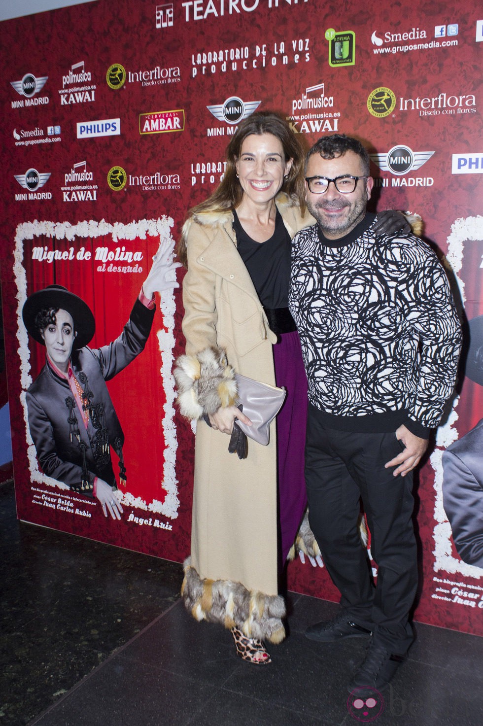 Raquel Sánchez Silva y Jorge Javier Vázquez en el reestreno de 'Miguel de Molina al desnudo'