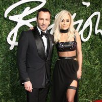 Tom Ford y Rita Ora acuden a los 'British Fashion Awards 2014' en Londres