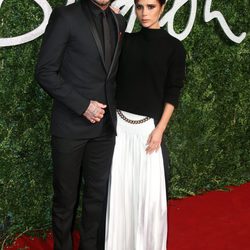 David y Victoria Beckham acuden a los 'British Fashion Awards 2014' en Londres