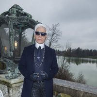 Karl Lagerfeld en su propio desfile en Salzburgo