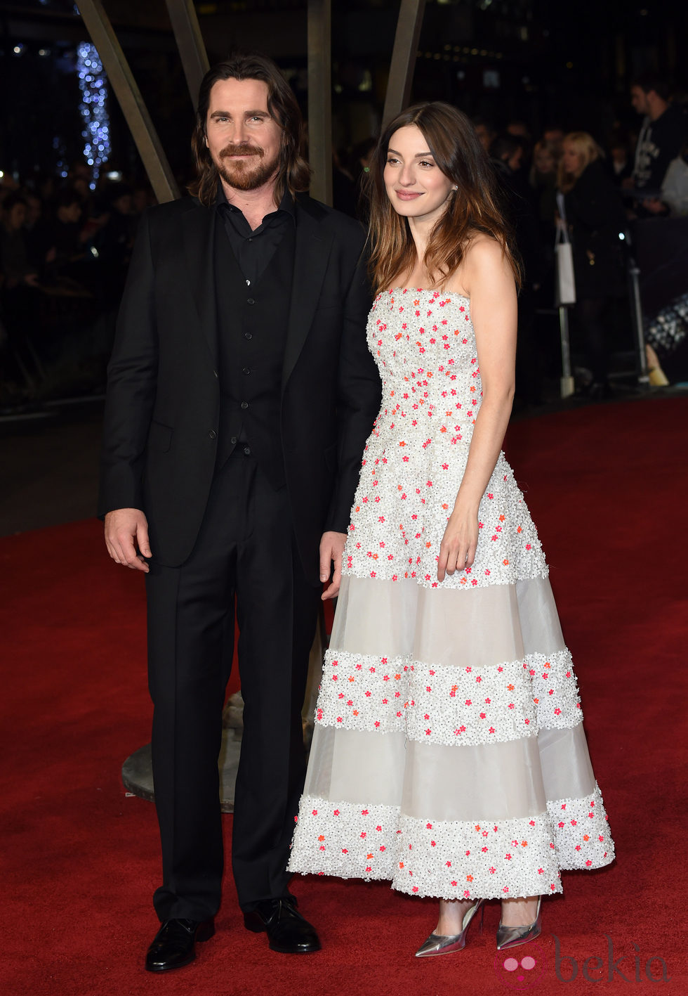 Christian Bale y Maria Valverde en el estreno mundial de 'Exodus' celebrado en Londres