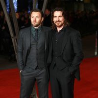 Joel Edgerton y Christian Bale en el estreno mundial de 'Exodus' celebrado en Londres