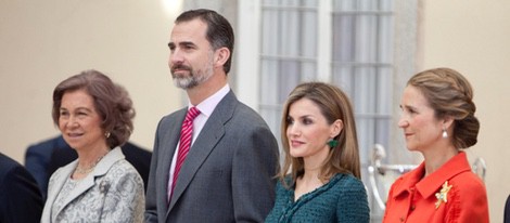 La Reina Sofía, el Rey Felipe, la Reina Letizia y la Infanta Elena en los Premios Nacional del Deporte 2013