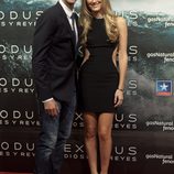 Álvaro Arbeloa y Carlota Ruiz en el estreno de 'Exodus' en Madrid